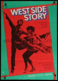 2e001 WEST SIDE STORY East German 23x32 '73 Academy Award winning classic musical, Dziuba art!