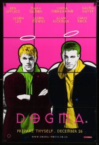 2e072 DOGMA teaser DS English 1sh '99 Kevin Smith, Ben Affleck, Matt Damon, prepare thyself!