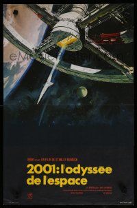 2e611 2001: A SPACE ODYSSEY French 15x21 R70s Stanley Kubrick, art of space wheel by Bob McCall!