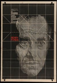 2e050 12 ANGRY MEN Romanian '57 cool image of Henry Fonda, Sidney Lumet courtroom jury classic!