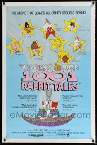 2f007 1001 RABBIT TALES 1sh '82 Bugs Bunny, Daffy Duck, Porky Pig, Chuck Jones cartoon!
