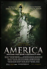 2f057 AMERICA: IMAGINE THE WORLD WITHOUT HER advance DS 1sh '14 Statue of Liberty crumbling!