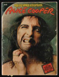 2g178 ALICE COOPER softcover book '75 cool Rolling Stone scrapbook, some full-page color images!