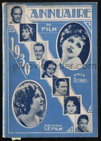 2g182 ANNUAIRE DU FILM 1930 French softcover book '30 info & images of major stars of that year!