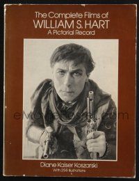 2g203 COMPLETE FILMS OF WILLIAM S. HART softcover book '80 a pictorial record of the cowboy star!