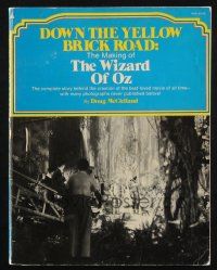 2g212 DOWN THE YELLOW BRICK ROAD softcover book '76 The Making of The Wizard of Oz, cool images!