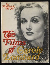 2g223 FILMS OF CAROLE LOMBARD softcover book '72 an illustrated biography of the beautiful star!