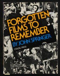 2g235 FORGOTTEN FILMS TO REMEMBER softcover book '80 a brief history 50 years of movies!