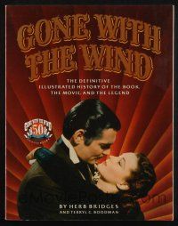 2g240 GONE WITH THE WIND: THE DEFINITIVE ILLUSTRATED HISTORY softcover book '89 with color images!