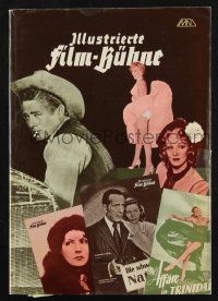 2g253 ILLUSTRIERTE FILM-BUHNE 50 HOLLYWOOD-FILME German softcover book '76 reproduced programs!