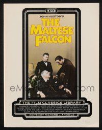 2g260 JOHN HUSTON'S THE MALTESE FALCON English/U.S. softcover book '74 recreated in images & words!