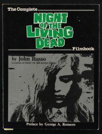 2g284 NIGHT OF THE LIVING DEAD signed softcover book '85 by John Russo, cool poster & still images!