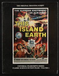 2g323 THIS ISLAND EARTH softcover book '90 the original shooting script with cool illustrations!