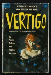2g169 VERTIGO paperback book '58 original novel from which Hitchcock created his classic movie!