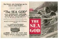 2g081 SEA GOD herald '30 wonderful different art of deep sea diver Richard Arlen & sexy Fay Wray!