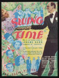 2g093 SWING TIME herald '36 different images of Fred Astaire dancing with pretty Ginger Rogers!