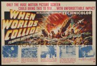 2g098 WHEN WORLDS COLLIDE herald '51 George Pal classic doomsday thriller, planets destroy Earth!