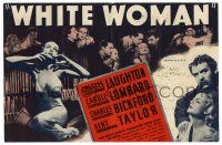 2g099 WHITE WOMAN herald '33 sexy Carole Lombard, Kent Taylor & Charles Laughton, different images!