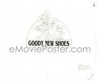 2g127 SIMPSONS animation art '97 Matt Groening, cartoon pencil drawing of Goody New Shoes logo!