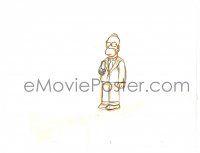 2g106 SIMPSONS animation art '00s Groening, cartoon pencil drawing of Homer wearing suit & tie!