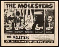 2g605 MOLESTERS pressbook '64 bizarre Swiss pseudo-documentary about child molesters!