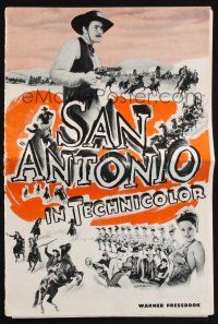 2g644 SAN ANTONIO pressbook '45 many images of Alexis Smith & cowboy Errol Flynn!