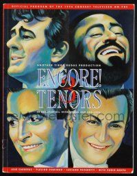 2g334 3 TENORS IN CONCERT 1994 music concert tour souvenir program book '94 televised on PBS!