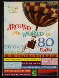 2g342 AROUND THE WORLD IN 80 DAYS souvenir program book '58 world's most honored show, balloon art!