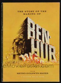 2g348 BEN-HUR softcover souvenir program book '60 Charlton Heston, William Wyler classic epic!