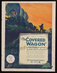 2g367 COVERED WAGON souvenir program book '23 James Cruze, art of wagon train on Oregon Trail!