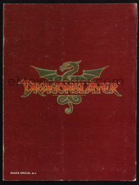 2g373 DRAGONSLAYER souvenir program book '81 Peter MacNicol, cool Walt Disney fantasy movie!