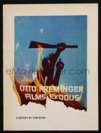 2g376 EXODUS souvenir program book '61 Otto Preminger, art of arms reaching for rifle by Saul Bass!