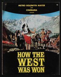 2g410 HOW THE WEST WAS WON Australian souvenir program book '64 John Ford classic, different!