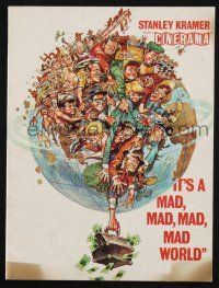 2g414 IT'S A MAD, MAD, MAD, MAD WORLD English souvenir program book '64 Cinerama, Jack Davis art!