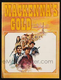 2g427 MacKENNA'S GOLD souvenir program book '69 Gregory Peck, Omar Sharif, Telly Savalas & Newmar!
