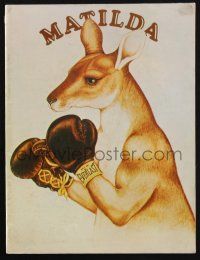 2g433 MATILDA souvenir program book '78 Elliott Gould, wacky boxing kangaroo images!