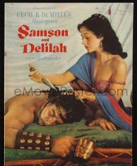 2g458 SAMSON & DELILAH souvenir program book '49 Hedy Lamarr & Victor Mature, DeMille classic!