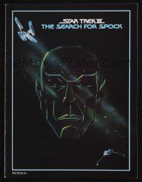 2g468 STAR TREK III souvenir program book '84 The Search for Spock, art of Nimoy by Gerard Huerta!