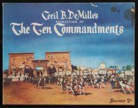 2g475 TEN COMMANDMENTS Australian souvenir program book '56 DeMille classic, different images!