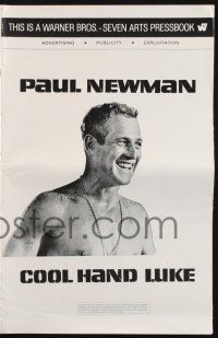 2g531 COOL HAND LUKE pressbook '67 Paul Newman prison escape classic, great images & content!