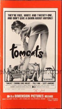 2g685 TOMCATS pressbook '77 classic super sexy artwork, they don't give a damn about anyone!