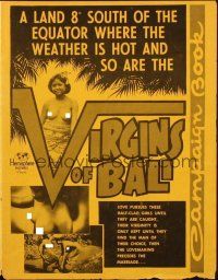 2g697 VIRGINS OF BALI pressbook R50s a land where the weather is hot and so are the women!
