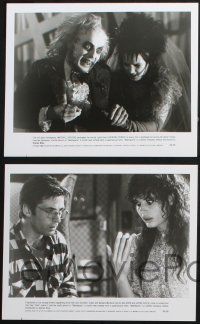 2g956 BEETLEJUICE presskit w/ 4 stills '88 Tim Burton, Michael Keaton, Alec Baldwin & Geena Davis