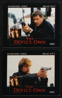 2g844 DEVIL'S OWN presskit w/ 8 stills '97 close up of Harrison Ford & Brad Pitt!