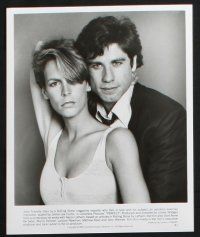 2g833 PERFECT presskit w/ 9 stills '85 great images of sexy Jamie Lee Curtis & John Travolta!