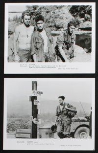 2g793 PLATOON presskit w/ 11 stills '86 Oliver Stone, Sheen, Berenger, Dafoe, Depp, Vietnam War!