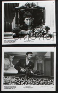 2g781 SCARFACE presskit w/ 12 stills '83 Al Pacino as Tony Montana, Michelle Pfeiffer, De Palma!