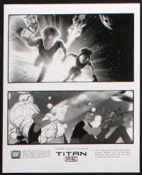 2g914 TITAN A.E. presskit w/ 6 stills '00 Don Bluth sci-fi cartoon, get ready for the human race!