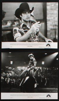 2g735 URBAN COWBOY presskit w/ 16 stills '80 John Travolta w/ cowboy hat, Debra Winger, Glenn!