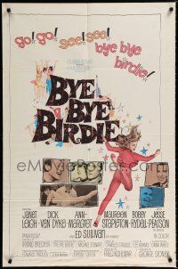 2h160 BYE BYE BIRDIE int'l 1sh '63 cool artwork of sexy Ann-Margret dancing, Dick Van Dyke!